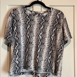 Snakeskin Crop Top